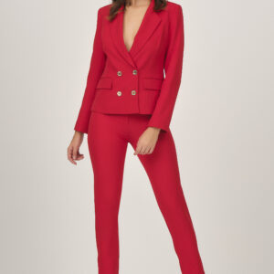 Crop suit blazer