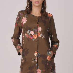 Floral printed jacket