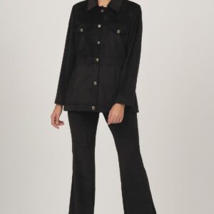 Corduroy jacket with button