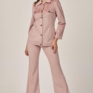 Corduroy jacket with button