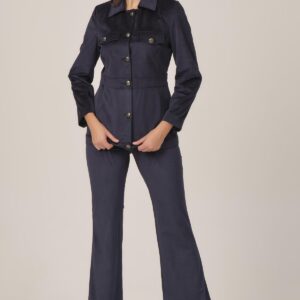 Corduroy jacket with button