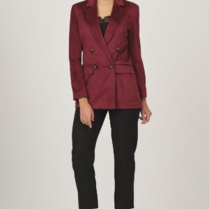 Double breasted corduroy jacket