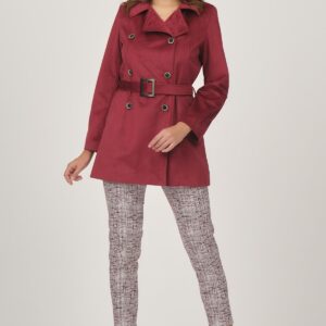 Long double breasted corduroy jacket