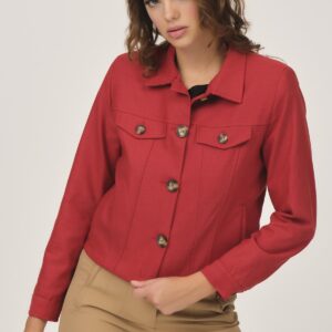 Jacket with button