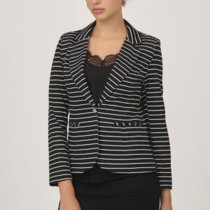 Striped suit jacket