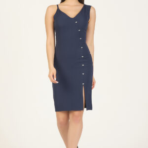 Shiny Stone Sleeveless Elegant Dress